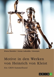 Motive in den Werken von Heinrich von Kleist. Der Sündenfall, Gewalt und Schuld - Cover