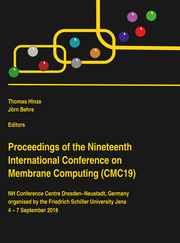 Proceedings of the Nineteenth International Conference on Membrane Computing (CM