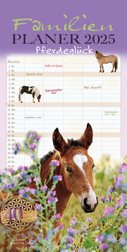 Familienplaner Pferd 2025 - Cover