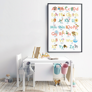 ABC Poster - Das Alphabet spielerisch mit Tieren lernen - Abbildung 1