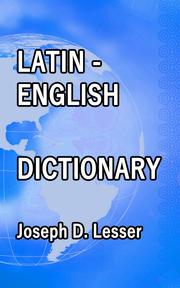 Latin / English Dictionary