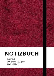 Notizbuch A5 liniert - 100 Seiten 90g/m2 - Soft Cover violett - FSC Papier