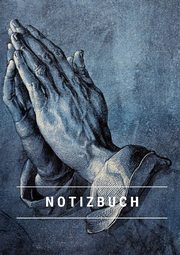 Notizbuch klein A5 Blanko - Notizheft 44 Seiten 90g/m2 - Softcover Albrecht Dürer 'Betende Hände' - FSC Papier - Cover