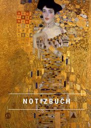 Notizbuch klein A5 Blanko - Notizheft 44 Seiten 90g/m2 - Softcover Gustav Klimt 'Adele Bloch-Bauer I' - FSC Papier - Cover