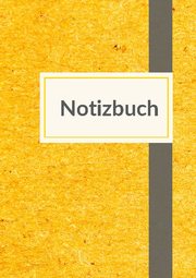 Notizbuch A5 liniert - 100 Seiten 90g/m2 - Soft Cover gelb meliert - FSC Papier