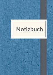 Notizbuch A5 liniert - 100 Seiten 90g/m - Soft Cover blau meliert - FSC Papier