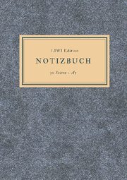 Dünnes Notizbuch A5 liniert - Notizheft 30 Seiten 90g/m2 - Softcover blau meliert - FSC Papier
