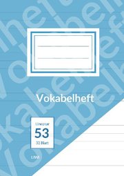 Vokabelheft A5 liniert - Lineatur 53 - 2 Spalten - 32 Blatt - FSC Papier