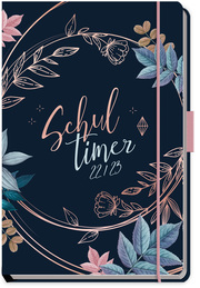 Schülerkalender Specials mit Gummiband und Stifthalter Leaves 2022/2023
