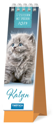 Trötsch Lesezeichenkalender Katzen 2023