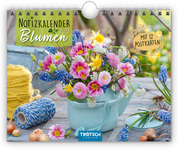 Trötsch Notizkalender Querformat Notizkalender Blumen 2023