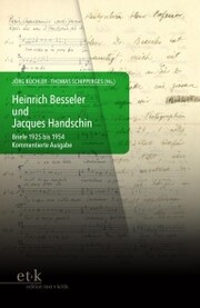 Heinrich Besseler und Jacques Handschin - Cover