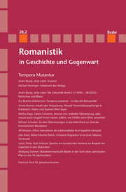 Romanistik in Geschichte und Gegenwart Jahrgang 28 Heft 2 - Cover