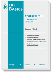 Basics Zivilrecht III - Familien- und Erbrecht - Cover