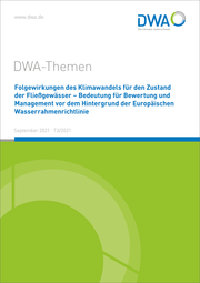 Folgewirkungen des Klimawandels für den Zustand der Fließgewässer - Bedeutung für Bewertung und Management vor dem Hintergrund der Europäischen Wasserrahmenrichtlinie - Cover