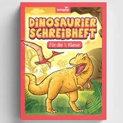 Dinosaurier Schreibheft für die 1. Klasse