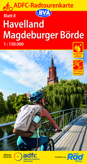 ADFC-Radtourenkarte 8 Havelland, Magdeburger Börde 1:150.000, reiß- und wetterfest, GPS-Tracks Download