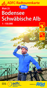 ADFC-Radtourenkarte 25 Bodensee Schwäbische Alb 1:150.000, reiß- und wetterfest, GPS-Tracks Download