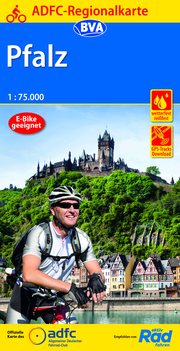 ADFC-Regionalkarte Pfalz, 1:75.000, reiß- und wetterfest, GPS-Tracks Download