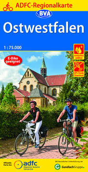 ADFC-Regionalkarte Ostwestfalen, 1:75.000, reiß- und wetterfest, GPS-Tracks Download