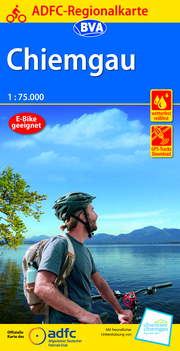 ADFC-Regionalkarte Chiemgau 1:75.000, reiß- und wetterfest, GPS-Tracks Download - Cover