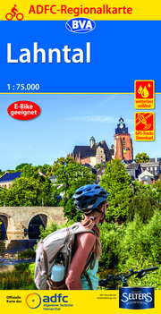 ADFC-Regionalkarte Lahntal 1:75.000, reiß- und wetterfest, GPS-Tracks Download