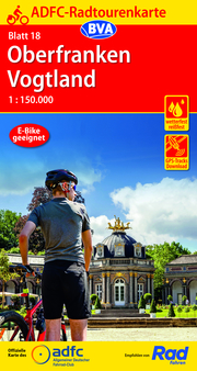 ADFC-Radtourenkarte 18 Oberfranken /Vogtland 1:150.000, reiß- und wetterfest, GPS-Tracks Download und Online-Begleitheft