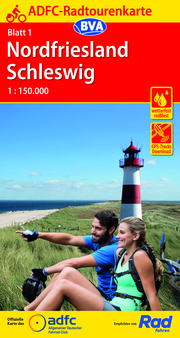 ADFC-Radtourenkarte 1 Nordfriesland/Schleswig 1:150.000, reiß- und wetterfest, GPS-Tracks Download