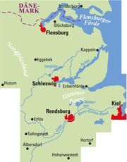 ADFC-Regionalkarte Schleswig Flensburg, 1:75.000, mit Tagestourenvorschlägen, reiß- und wetterfest, E-Bike-geeignet, GPS-Tracks Download - Illustrationen 1