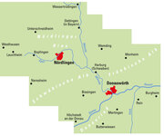 ADFC-Regionalkarte Donau-Ries, 1:50.000, mit Tagestourenvorschlägen, reiß- und wetterfest, E-Bike-geeignet, GPS-Tracks Download - Abbildung 1