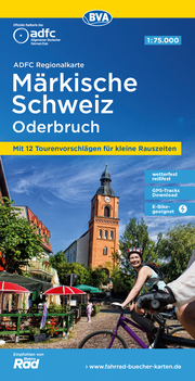 ADFC-Regionalkarte Märkische Schweiz Oderbruch, 1:75.000, reiß- und wetterfest, GPS-Tracks Download