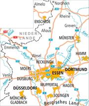 ADFC-Radtourenkarte 10 Münsterland Niederrhein 1:150.000, reiß- und wetterfest, E-Bike-geeignet, GPS-Tracks Download, mit Bett+Bike-Symbolen, mit Kilometer-Angaben - Abbildung 1