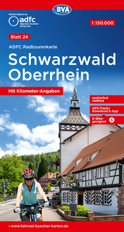 ADFC-Radtourenkarte 24 Schwarzwald Oberrhein 1:150.000, reiß- und wetterfest, GPS-Tracks Download