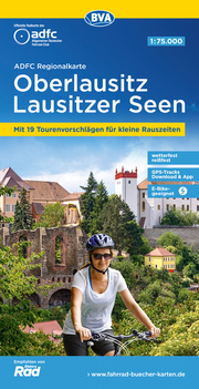 ADFC-Regionalkarte Oberlausitz - Lausitzer Seen, 1:75.000, mit Tagestourenvorschlägen, reiß- und wetterfest, GPS-Tracks Download