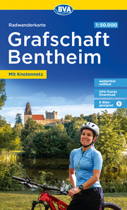 Radwanderkarte BVA Radwandern in der Grafschaft Bentheim 1:50.000, reiß- und wetterfest, E-Bike-geeignet, mit kostenlosem GPS-Download der Touren via BVA-website oder Karten-App