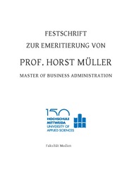 Zur Emeritierung von Prof. Horst Müller - Cover