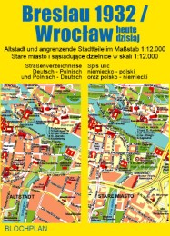 Stadtplan Breslau 1932/Wroclaw heute dzisiaj