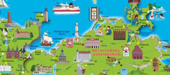 Illustrierte Deutschlandkarte - Abbildung 2