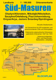 Landkarte Süd-Masuren - Cover