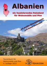 Albanien Tourenbuch für Wohnmobile und Pkw - Cover