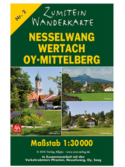 Zumstein Wanderkarte Nesselwang, Wertach, Oy-Mittelberg