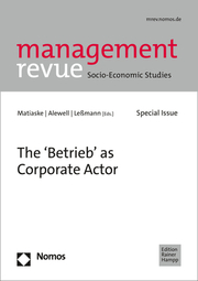 The Betrieb as Corporate Actor
