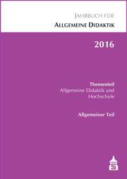 Jahrbuch für Allgemeine Didaktik 2016 - Cover