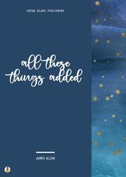 All These Things Added - Cover