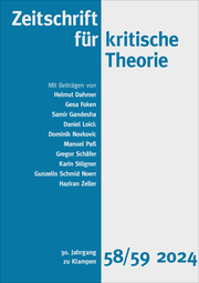 Zeitschrift für kritische Theorie, Heft 58/59 - Cover