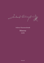 Andreas-Hammerschmidt-Werkausgabe Band 7: Motettæ (1649) - Cover