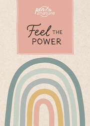 Feel The Power - Notizbuch (Motiv Regenbogen) A5 - dotted - Hardcover