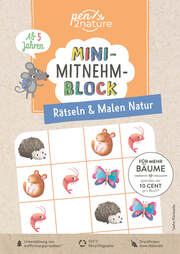 Mini-Mitnehm-Block Rätseln & Malen Natur - Cover