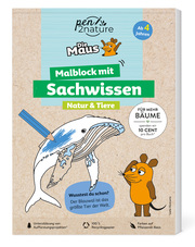 Die Maus - Malblock mit Sachwissen Natur & Tiere - Cover