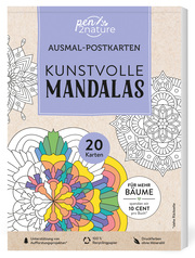 Ausmal-Postkarten Kunstvolle Mandalas